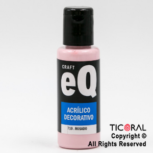 ACRIL.DECOR.EQ 710 ROSADO 50ML X 6 UNIDADES